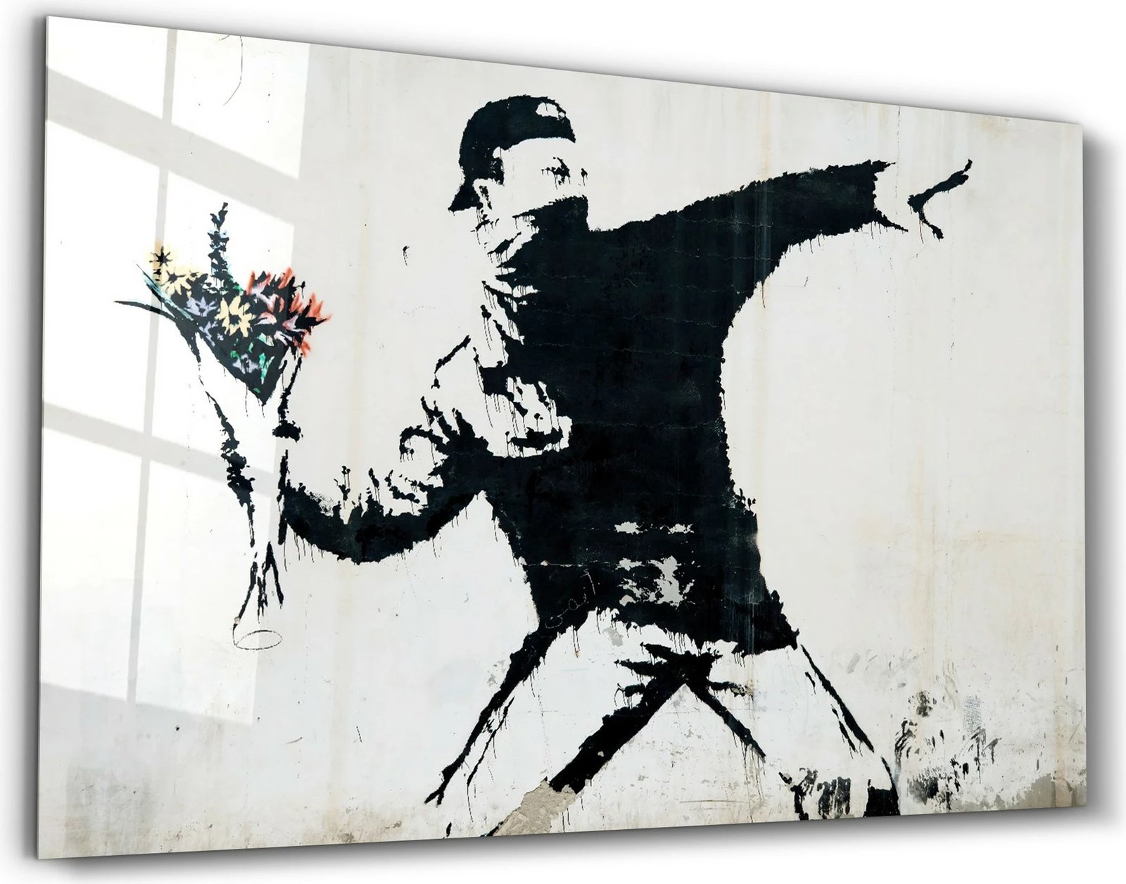 Pikturë dekorative prej xhami të temperuar, shumëngjyrëshe, CAM-6008, 70x110cm