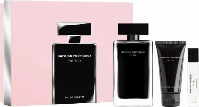 Eau de Toilette për femra Narciso Rodriguez For Her set 3 copë 100ml