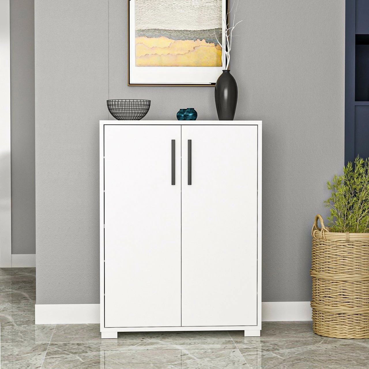 Dollap për këpucë Hanah Home, Lupa, i bardhë