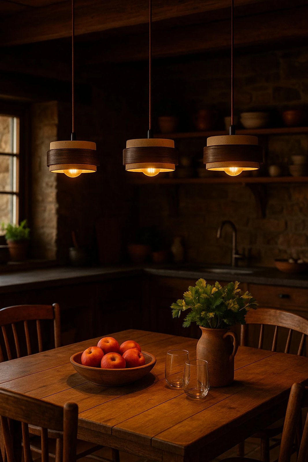 Llambë tavani Opviq Lover C, dru arre, bezhë