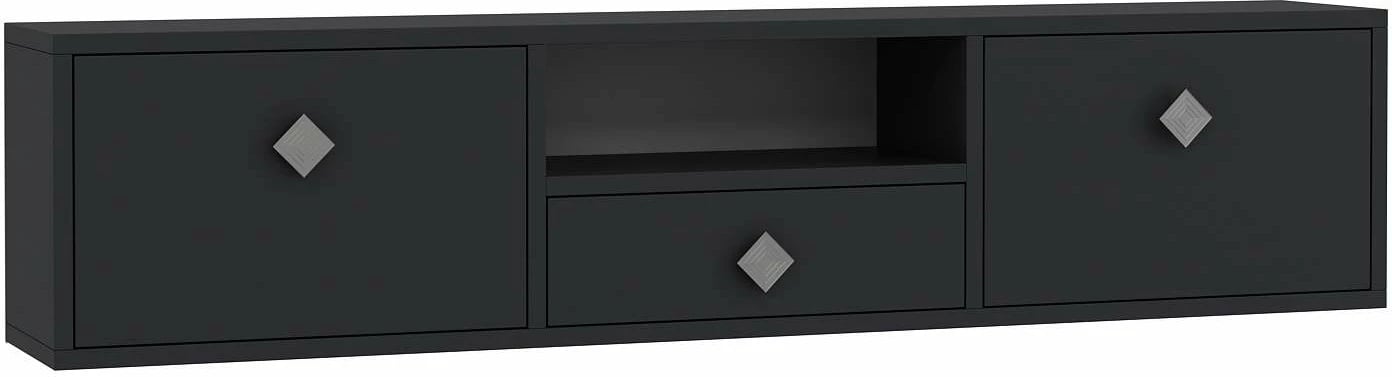 Komodë TV Skye Decor, 1305-DROP-1, antracit, argjend