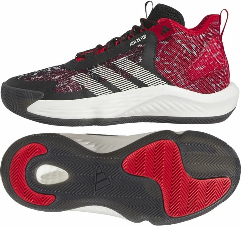 Atlete për basketboll adidas Adizero Select, të zeza dhe të kuqe