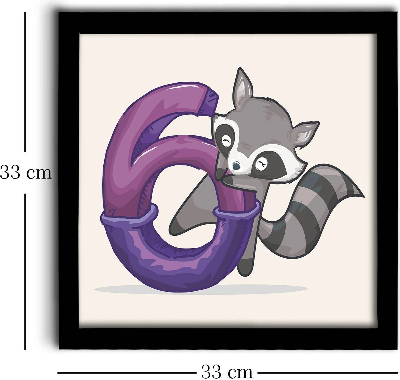 Pikturë dekorative me kornizë, MDF, Wallity, 33x33cm