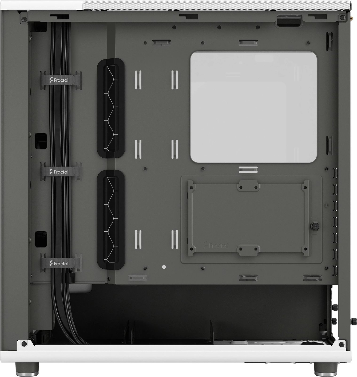 Kasë Fractal Design North Chalk White, Midi Tower, xham i kalitur Kasë Fractal Design North Chalk White, Midi Tower, xham i kalitur
