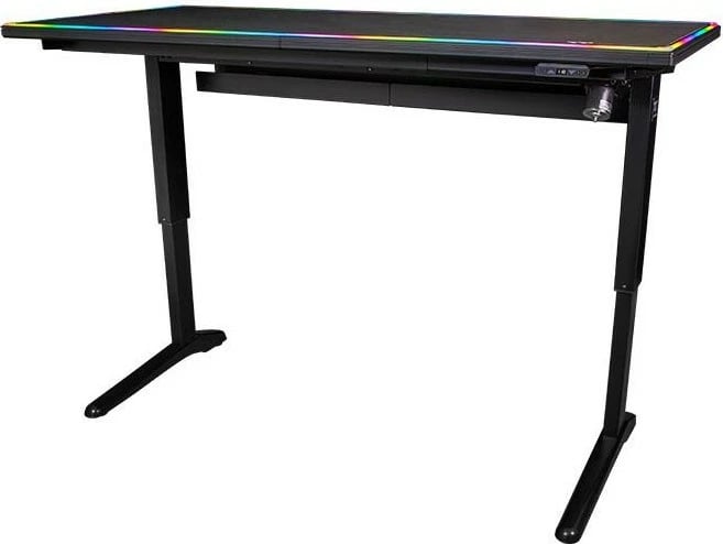 Tavolinë gaming Thermaltake Level 20 Battle Station, LED RGB, e zezë