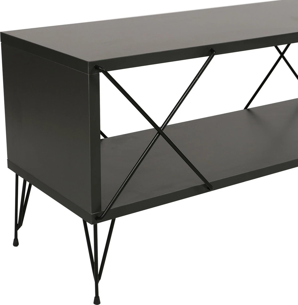 Komodë për TV Hanah Home, Street, ngjyrë antracit