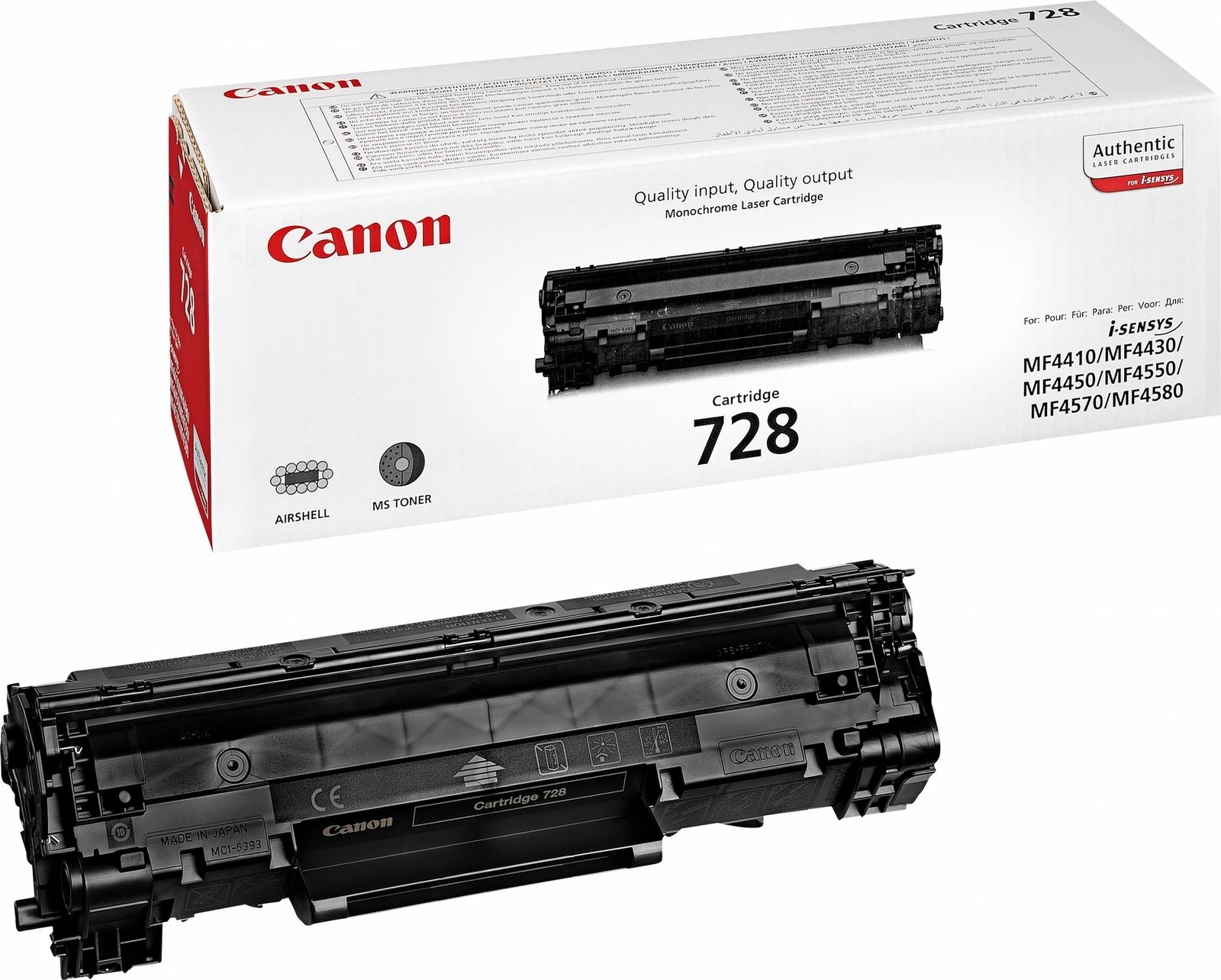 Toner Canon 728, 2100 faqe, Ngjyrë e zezë