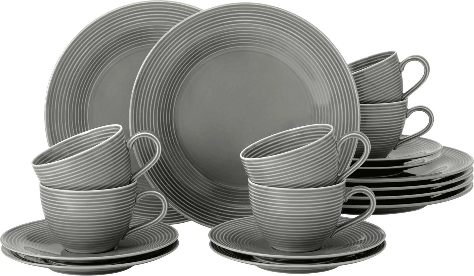 Set kafeje SELTMANN BEAT COLOR GLAZE për 6 persona, Gri