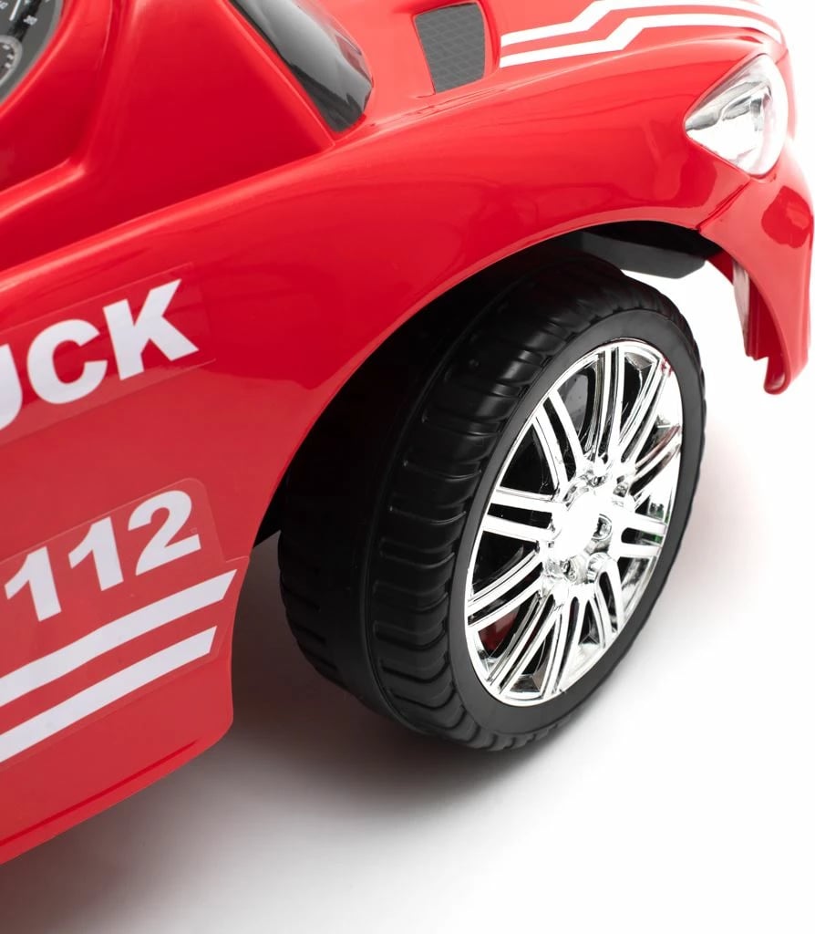 makinë lodër shtytëse BABY MIX HASSIC me panel zëri, dorezë udhëzuese, nga 12+ muaj, ngarkesë 25 kg, e kuqe