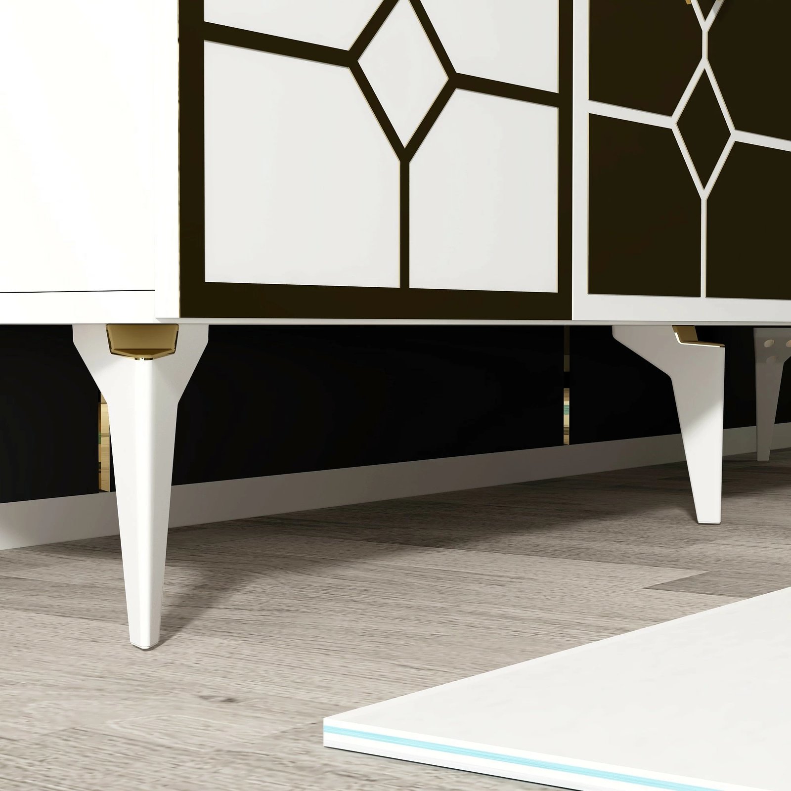 Konsolë Hanah Home, Irmak, e bardhë dhe ari