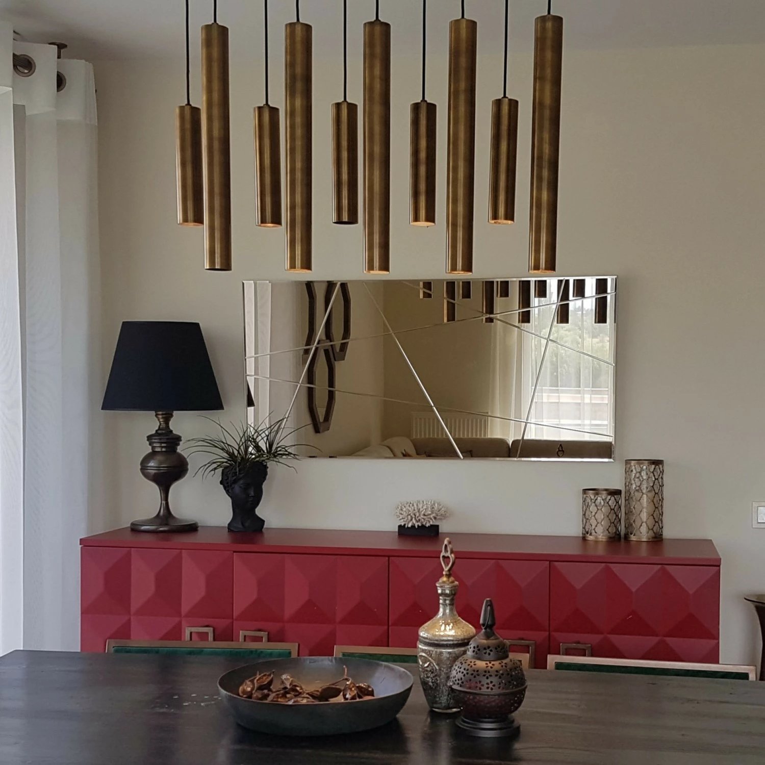 Pasqyrë Hanah Home, bronz, NSTLA309y