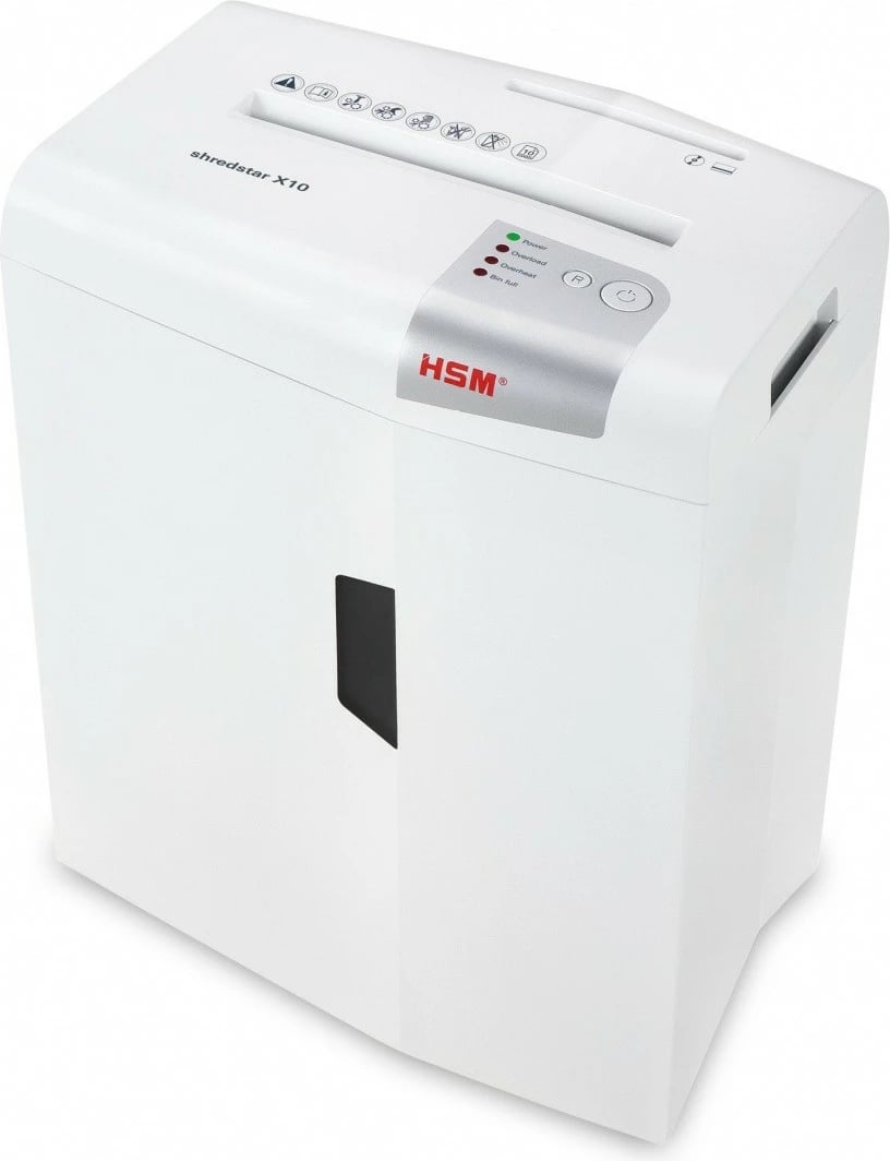 Makineri shkatërruese dokumentesh HSM shredstar X10, cross-cut, 20L, e bardhë