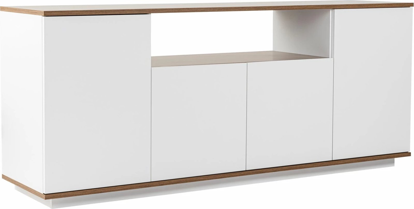 Konsolë Skye Decor, e bardhë, arrë, Arista