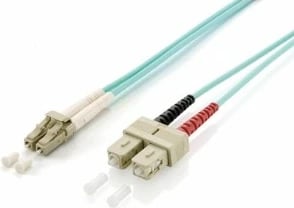Kabllo optike patch Equip LC/SC, OM3, 15m, ngjyrë turkeze