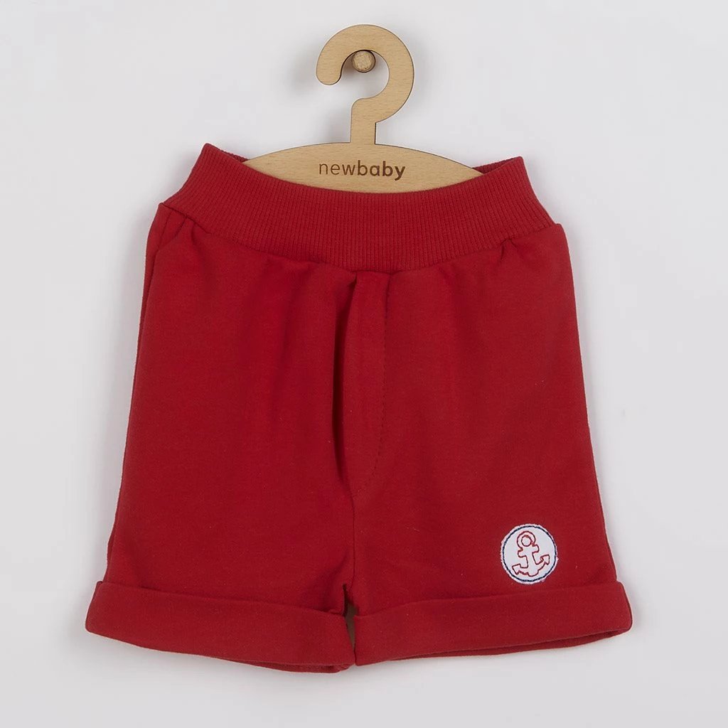 Set 2-copësh bebe, NEW BABY Marine, T-shirt + pantallona të shkurtra, 100% pambuk, madhësia 62 (3-6m), blu