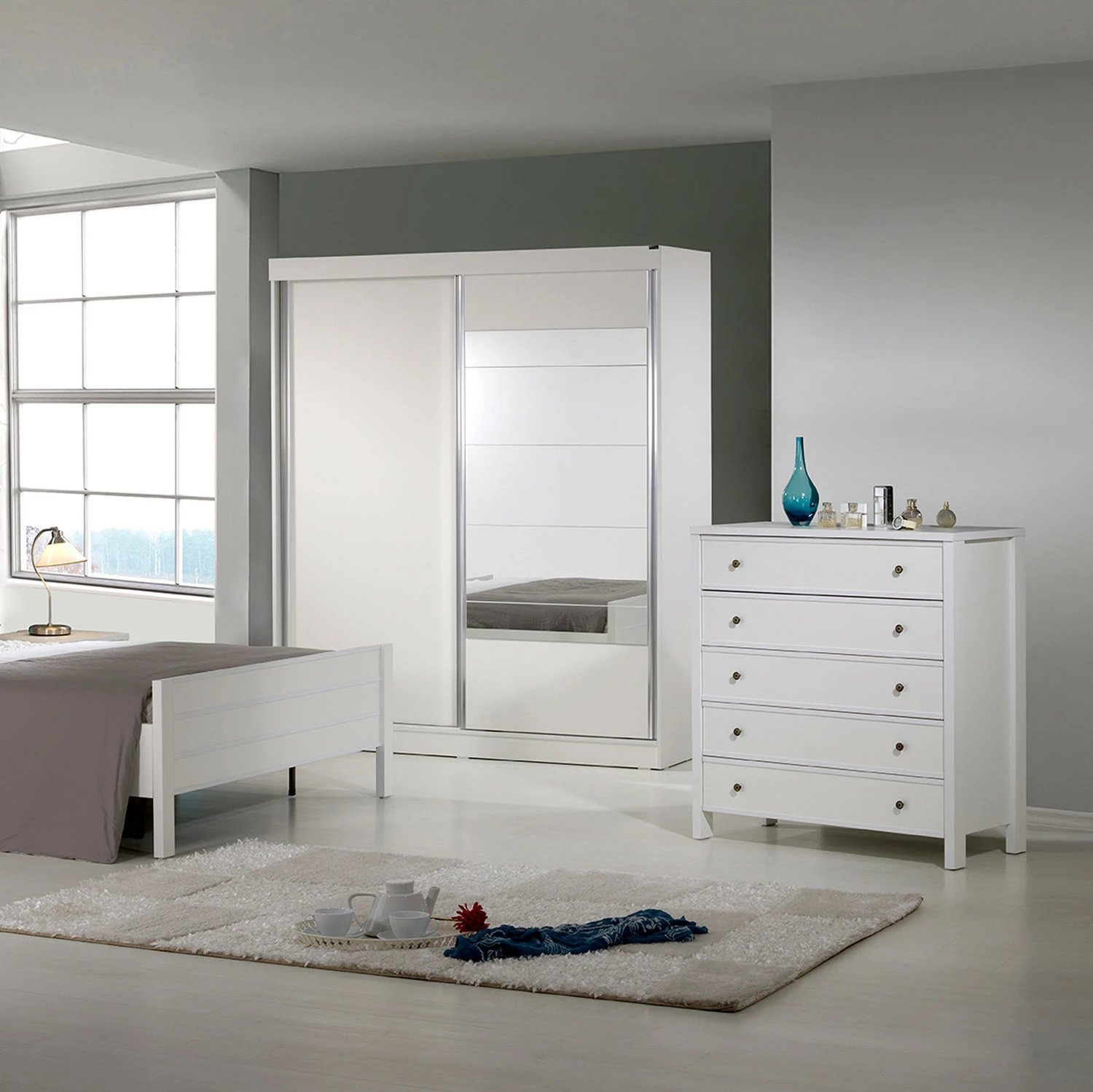 Komodë Hanah Home, Rio, e bardhë