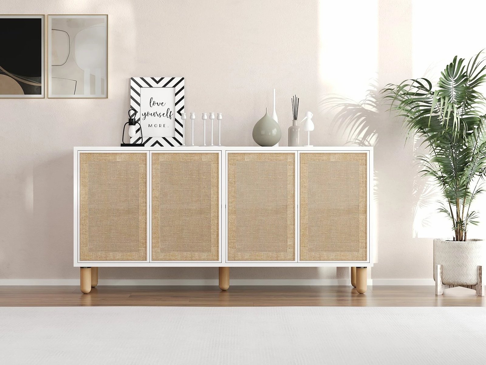 Konsolë Skye Decor Leıla, e bardhë