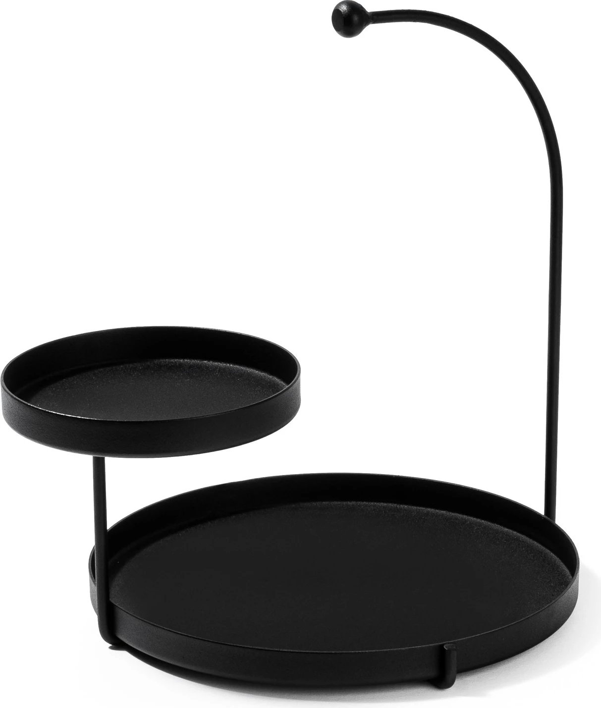 Aksesor dekorativ metalik, dizajn Aberto, Knidos, ngjyrë e zezë