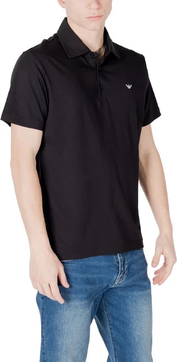 Maicë polo për meshkuj Emporio Armani Underwear, e zezë