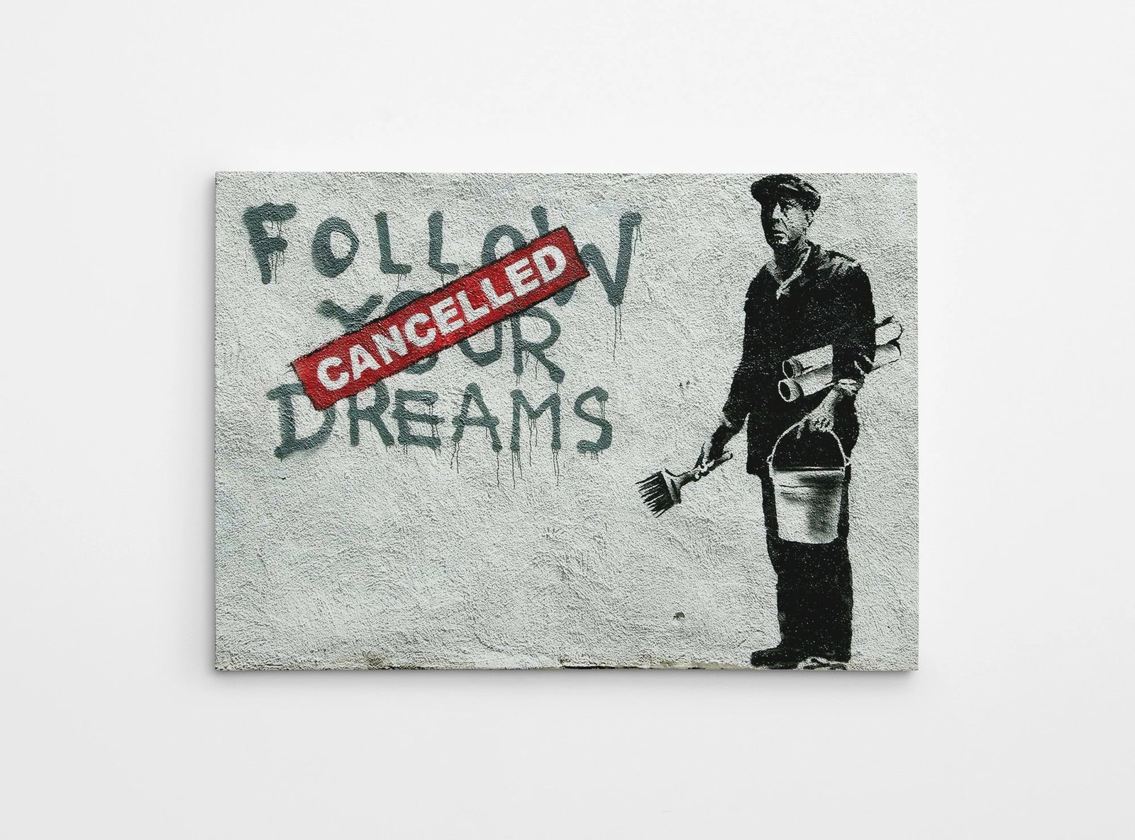 Pikturë dekorative në kanavacë, Banksy, shumëngjyrëshe, WY48, 70x100cm