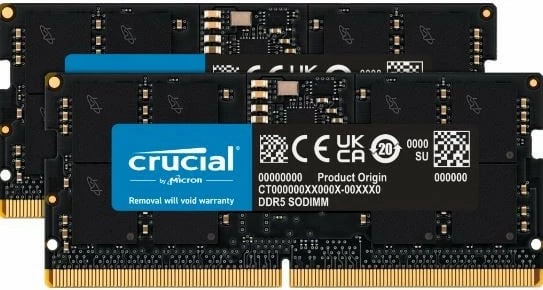 RAM Memorje Crucial DDR5 SODIMM, 48GB (2x24GB), 5600 MHz, CL46, për laptop