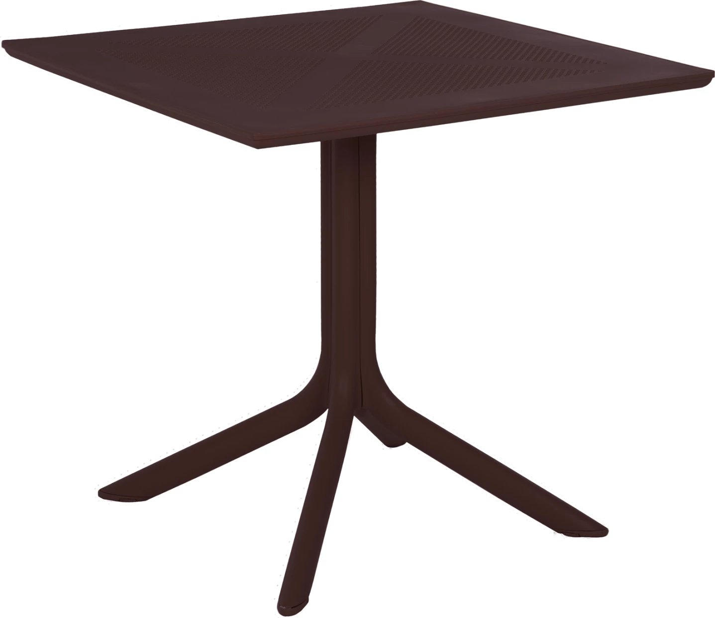 Tavolinë katrore për jashtë, polipropileni, ngjyrë kafe, LUNAR FH5930.13, 80x80x75 cm