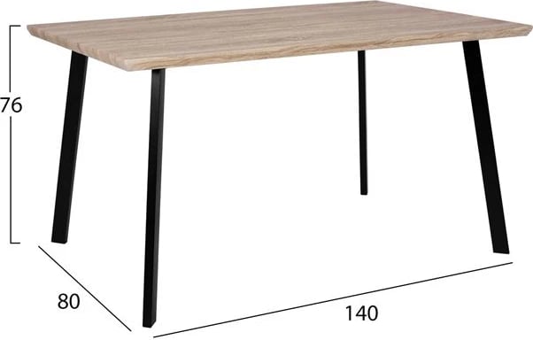 Set tavolinë me karrige 5 pjesë FH10347 tavolinë 140x80x76 cm & 4 karrige Vegas