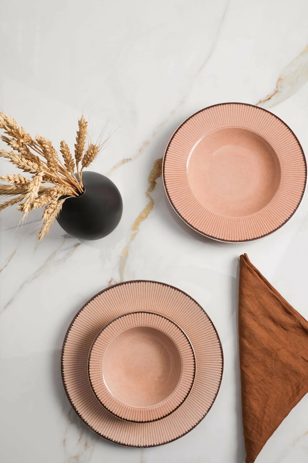 Set darke porcelani, 18 pjesë, Hermia Concept, ADL18Y4730P04