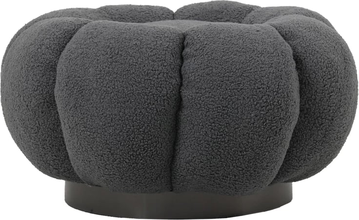 Karrige për bar boucle ngjyrë hiri D60x31cm