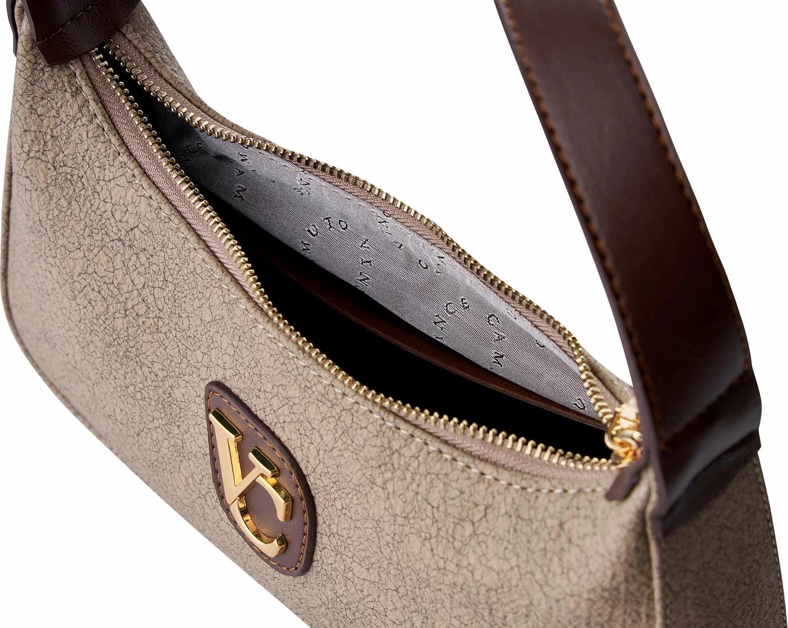 Çantë krahu Vince Camuto, Cosenza, ngjyrë kafe crackle