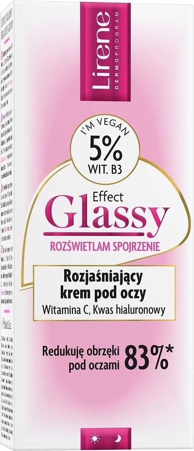Krem për sy për femra Lirene Effect Glassy Brightening, 15ml
