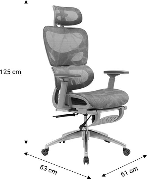 Karrige për zyre Thelonius, e zezë