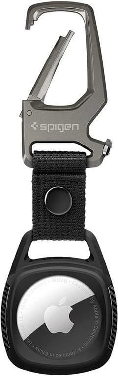 Mbështjellës Spigen Rugged Armor për Apple AirTag, Matte Black