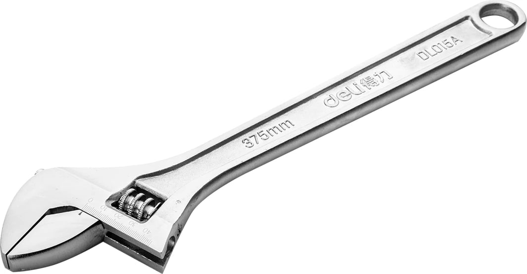 Çelës i rregullueshëm Deli Tools EDL015A, 15 inç, argjend