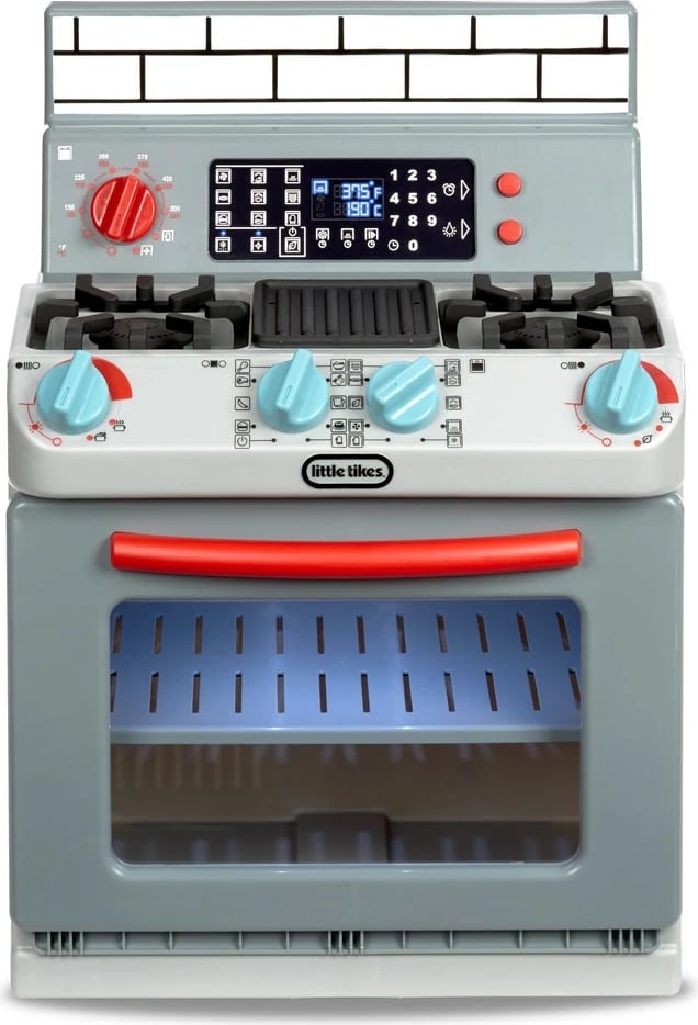 Lodër furrë Little Tikes First Oven me aksesorë, gri, set
