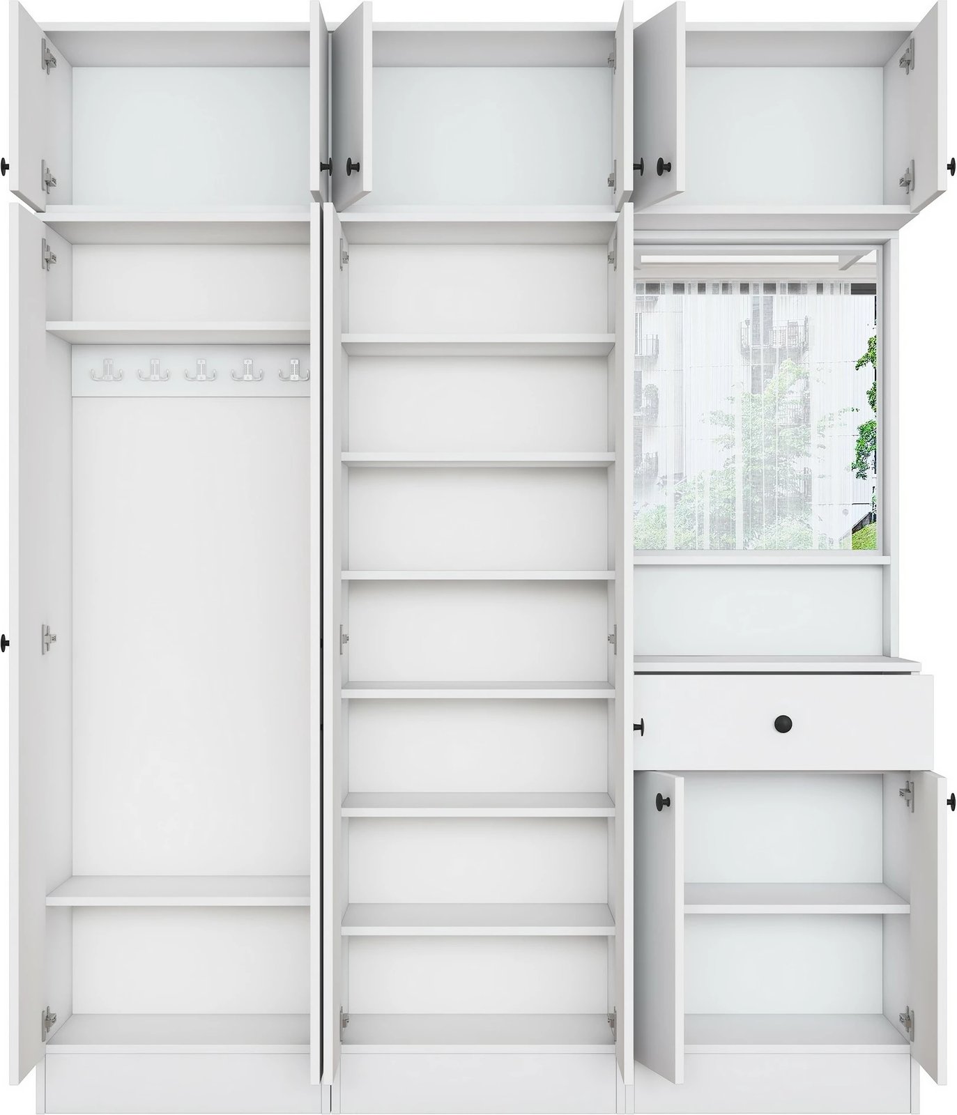 Stendë korridori Skye Decor, e bardhë, EA142 - 3450