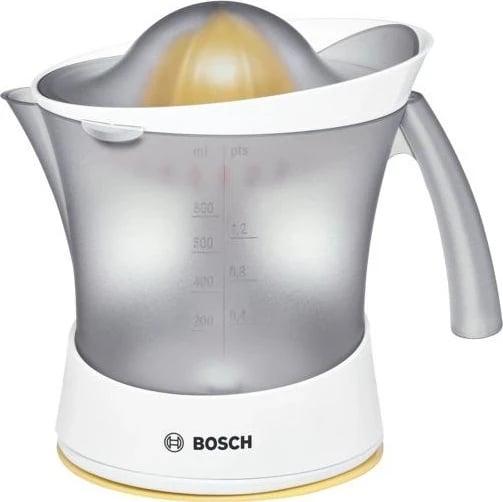 Shtypës elektrik për agrume Bosch MCP3500, 0.8 L, 25 W, i Bardhë dhe i Verdhe