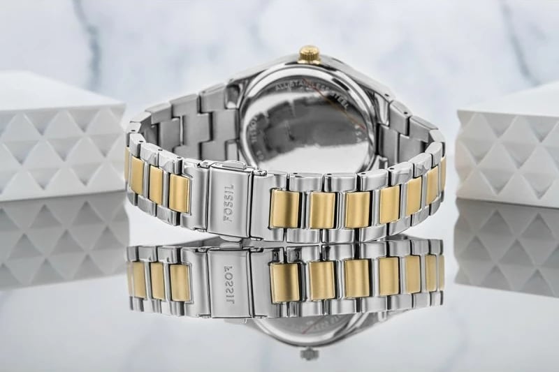 Orë dore për femra Fossil, argjend e ar