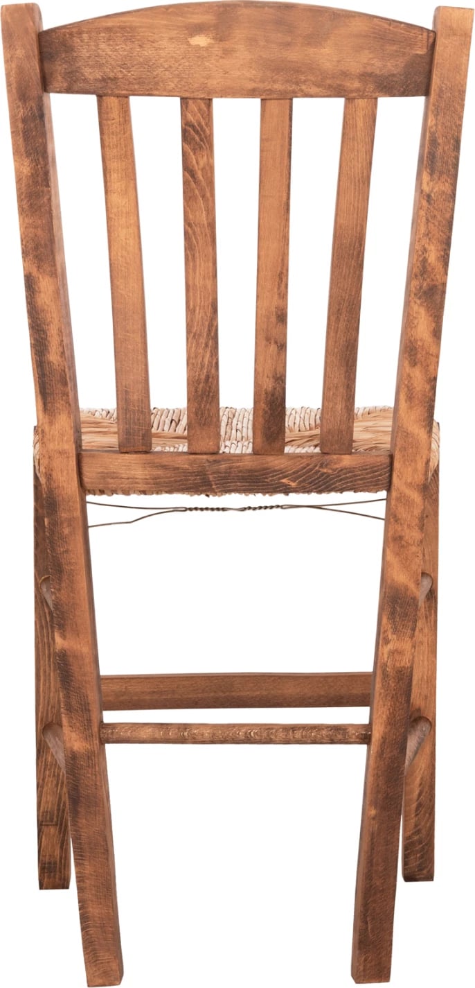 Karrige MONTE FH10383.01 dru ahu ngjyrë arre me ulëse prej kallami-detare 43x41x87H cm