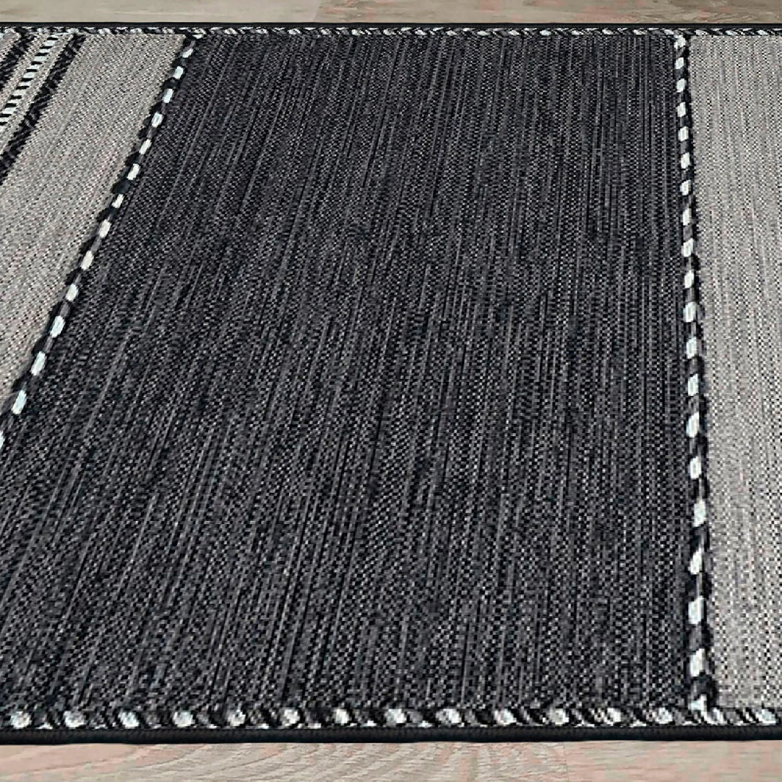 Qilim (50x80) Conceptum Hypnose, Woosonıl132, pambuk, ngjyrë bardhë, gri, e zezë