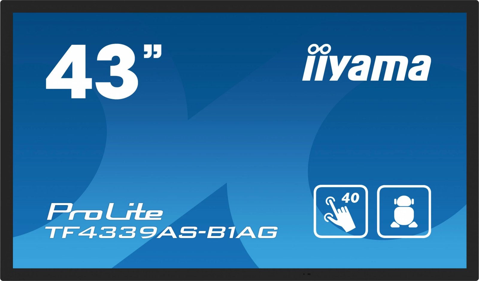 Ekran interaktiv iiyama TF4339AS-B1AG, 42.5", LED, 4K, Android