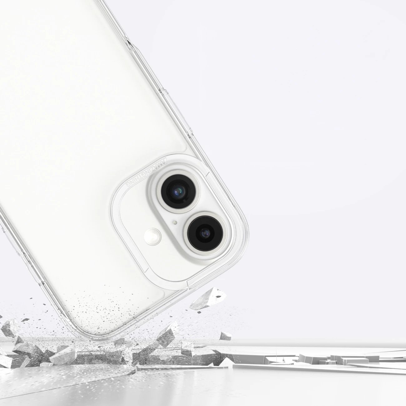 Mbështjellës AmazingThing Minimal për iPhone 16 Plus, silikon, transparent