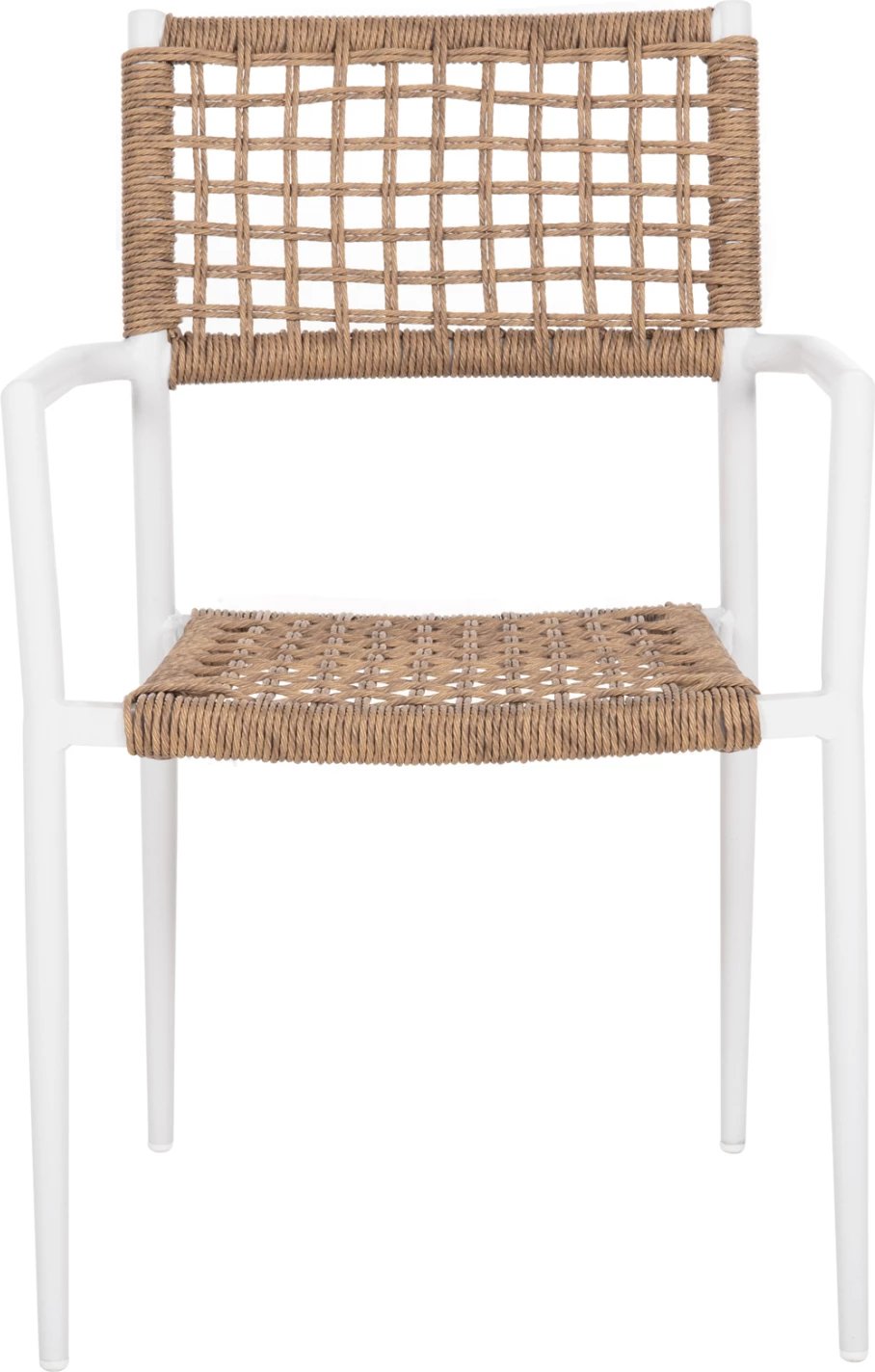 Karrige TRILAN FH6044.01 alumini, e bardhë, ratan sintetik, natyral, 55.5x55x84H cm
