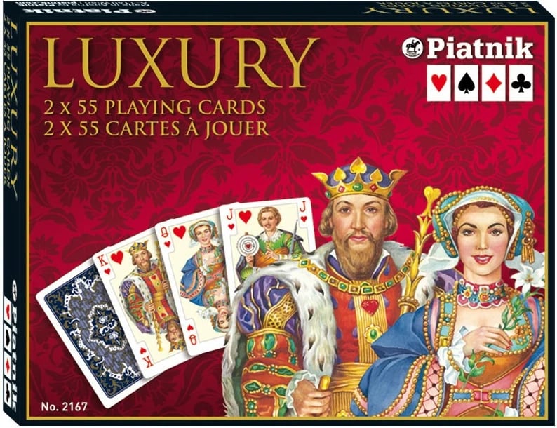 Letra loje Piatnik Luxury 2 kuverta, 55 letra secila, shumëngjyrëshe
