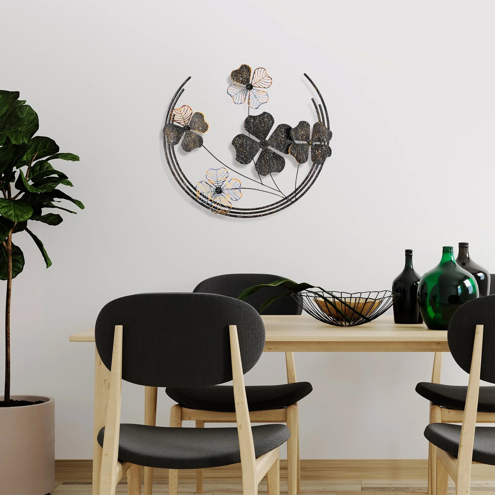 Aksesor dekorativ metalik për mur Wallity, Haiyang 3