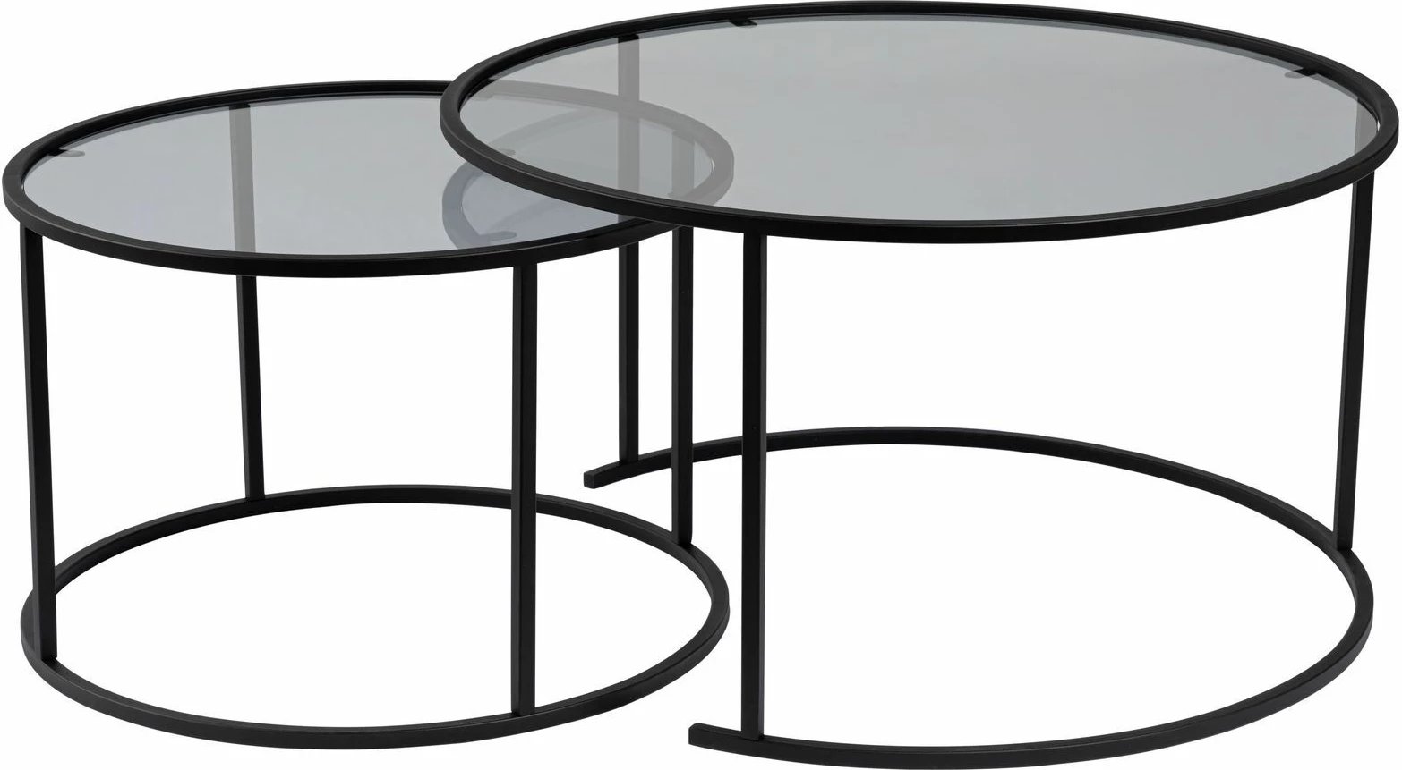 Set tavolinash kafeje Nordure, Aurum - 80, 60 - e zezë, gri