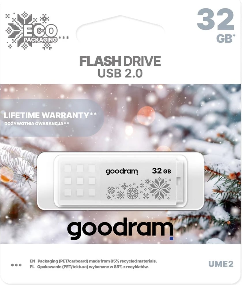 USB GoodRam 32GB UME2, Bardhë