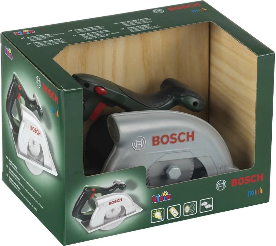Lodër sharrë rrethore Bosch për fëmijë, Klein 8421, me zë dhe dritë, e zezë/e gjelbër/e kuqe/argjend Lodër sharrë rrethore Bosch për fëmijë, Klein 8421, me zë dhe dritë, e zezë/e gjelbër/e kuqe/argjend