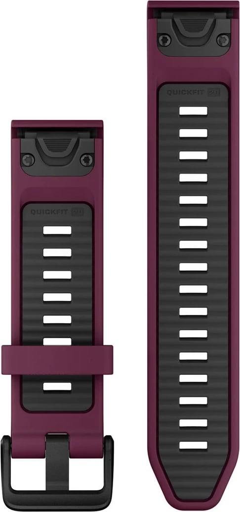 Rrip silikoni Garmin Quickfit për smartwatch, 20mm, grafit e kuqe