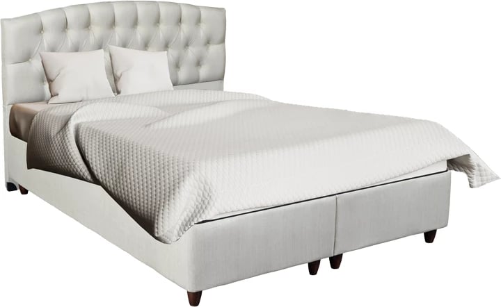 Krevat dopio me depo, ngjyrë krem, 160x200cm